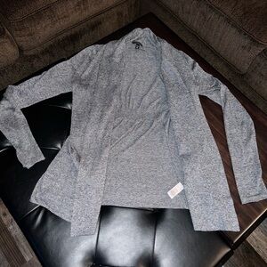 Express Women’s Heather Gray lightweight Cardigan Sweater